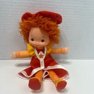 VINTAGE Rainbow Brite 10” La La Orange Doll toy 1984 hallmark